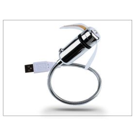 LED Sound USB ventilátor színes LED világítással