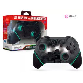   Armor3 NuChamp Nintendo Switch Fekete LED vezeték nélküli kontroller