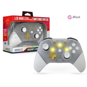   Armor3 NuChamp Nintendo Switch Átlátszó LED vezeték nélküli kontroller