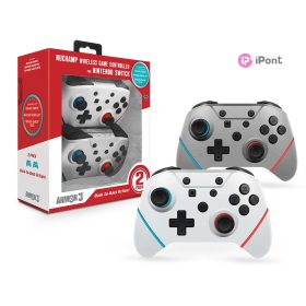   Armor3 NuChamp Nintendo Switch vezeték nélküli kontroller csomag (2db) (Fehér, Ezüst)