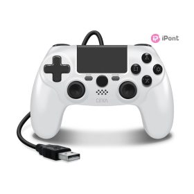 Cirka NuForce PS4/PC/Mac fehér vezetékes kontroller