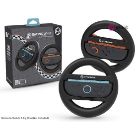   Hyperkin Nintendo Switch 2 Fekete kormány kiegészítő csomag Joy-Con kontrollerhez (2 db)