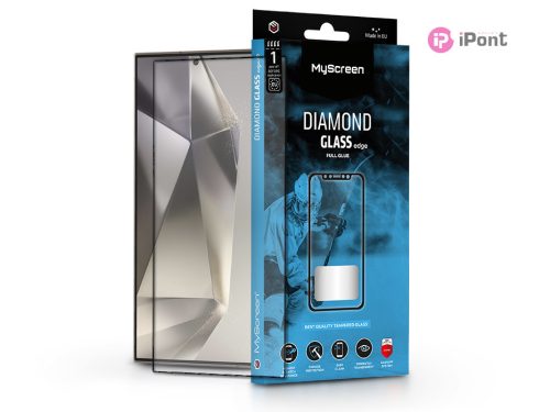 Samsung SM-S928 Galaxy S24 Ultra edzett üveg képernyővédő fólia - MyScreen      Protector Diamond Glass Edge2.5D Full Glue - fekete