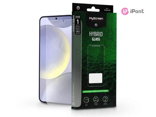 Samsung SM-S926 Galaxy S24+ rugalmas üveg képernyővédő fólia - MyScreen         Protector Hybrid Glass Green - átlátszó