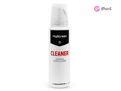 MyScreen képernyőtisztító folyadék + mikroszálas törlőkendő - 250ML