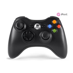   Vezeték nélküli Xbox 360/PC kompatibilis fekete kontroller (USB Adapterrel)