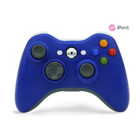   Vezeték nélküli Xbox 360/PC kompatibilis kék kontroller (USB Adapterrel)