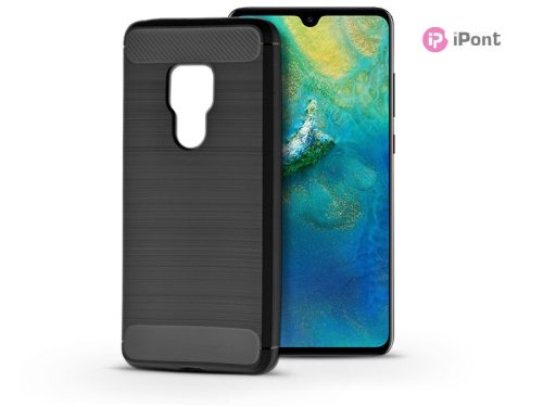 Huawei Mate 20 szilikon hátlap - Carbon - fekete