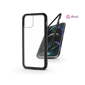   Haffner Magneto 2 részes tok előlapi üveg nélkül - Apple iPhone 12 Pro Max - fekete