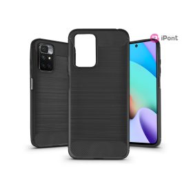 Haffner Carbon szilikon tok - Xiaomi Redmi 10 - fekete