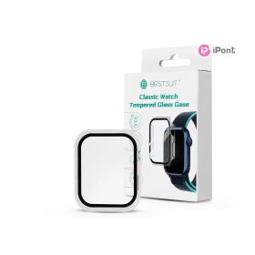   Bestsuit Classic védőtok beépített edzett üveggel - Apple Watch 7/8 (41mm) - átlátszó