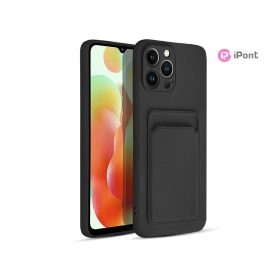   Haffner Card Case kártyatartós szilikon tok - Xiaomi Redmi Note 12 5G/Poco X5 5G - fekete