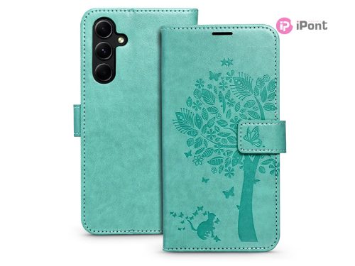 Mezzo Book Flip bőrtok - Samsung SM-A546 Galaxy A54 5G - zöld fa