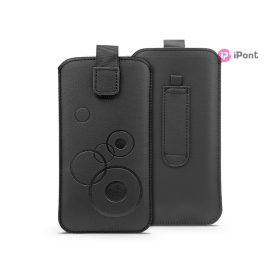   Haffner DECO kihúzható telefontok - Apple iPhone 12/12 Pro/Samsung Xcover 5/S21 5G/Note/2/3 - fekete