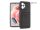 Xiaomi Redmi Note 12 4G szilikon hátlap kártyatartóval - Card Case - fekete