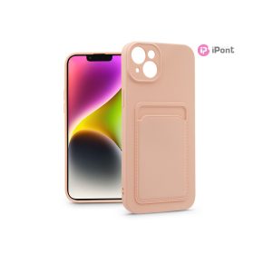   Haffner Card Case kártyatartós szilikon tok - Apple iPhone 14 - pink