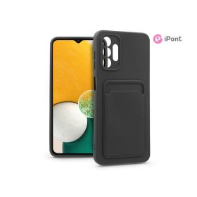   Haffner Card Case kártyatartós szilikon tok - Samsung A136U Galaxy A13 5G/Galaxy A04s - fekete