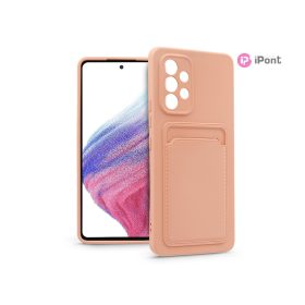   Haffner Card Case kártyatartós szilikon tok - Samsung A536U Galaxy A53 5G - pink