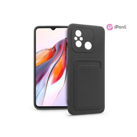   Haffner Card Case kártyatartós szilikon tok - Xiaomi Redmi 12C - fekete