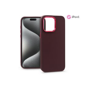   Haffner Frame szilikon tok - Apple iPhone 15 Pro Max - bíbor