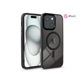   Haffner Edge Mag Cover szilikon tok - Apple iPhone 15 - fekete/átlátszó