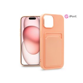   Haffner Card Case kártyatartós szilikon tok - Apple iPhone 15 - pink