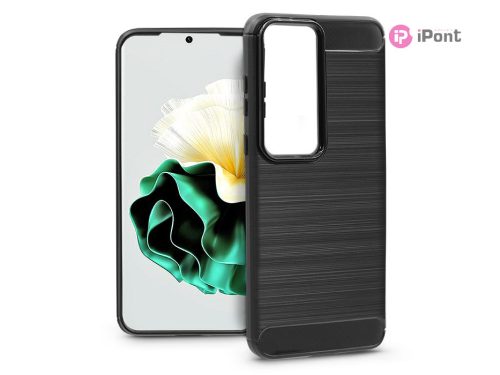 Huawei P60/P60 Pro szilikon hátlap - Carbon - fekete