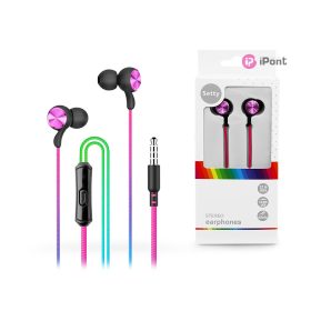   Setty SPD-J-313 vezetékes fülhallgató 3,5mm jack csatlakozóval - szivárvány