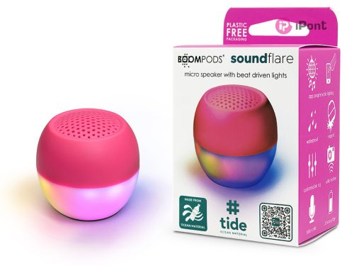 Boompods vezeték nélküli bluetooth hangszóró - Boompods Soundflare Ocean - rózsaszín