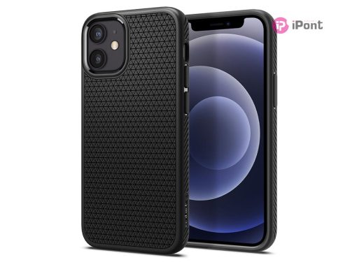 Apple iPhone 12 Mini ütésálló hátlap - Spigen Liquid Air - fekete