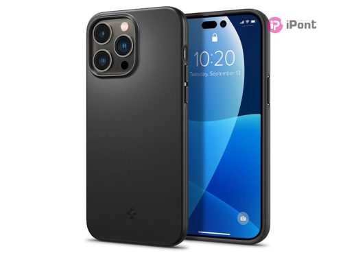 Apple iPhone 14 Pro ütésálló hátlap - Spigen Thin Fit - fekete
