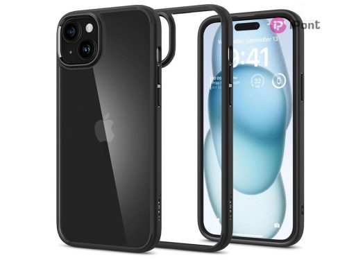 Apple iPhone 15 ütésálló hátlap - Spigen Ultra Hybrid - fekete/átlátszó