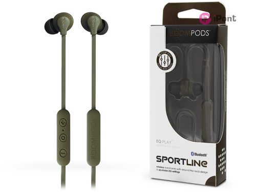 Boompods Sport Bluetooth sztereó fülhallgató - Boompods Sportline Sport WirelessEarphone - katonai zöld