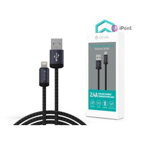   Devia Gracious Series v2 12W USB/Lightning adat-és töltőkábel 1m - fekete