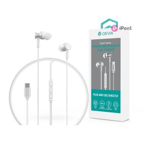   Devia Smart Series M1 Metal In-Ear sztereó fülhallgató - Type-C - ezüst