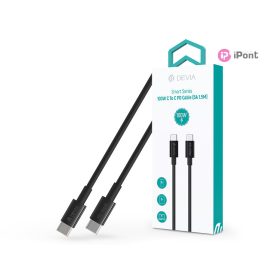   Devia Smart Series 100W Type-C/Type-C adat- és töltőkábel 1,5m - fekete