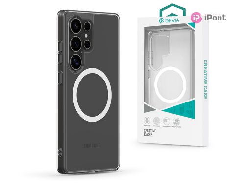 Devia Shark Series Magnetic ütésálló tok - Samsung SM-S936 Galaxy S25+ -        átlátszó