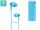 Devia univerzális sztereó felvevős fülhallgató - 3,5 mm jack - Devia Kintone In-Ear Wired Earphones - blue
