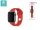 Apple Watch lyukacsos sport szíj - Devia Deluxe Series Sport Band - 38/40 mm -  red
