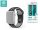 Devia Deluxe Series Sport2 Apple Watch lyukacsos sport szíj - 42/44/45/49mm - fekete/szürke