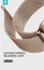 Apple Watch fém szíj - Devia Elegant Series Milanese Loop - 42/44 mm - gold