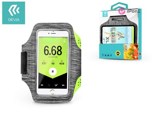 Univerzális kartok sportoláshoz, max. 4,7-6,5" méretű készülékekhez - Devia Easy Go Universal Armband - black/grey