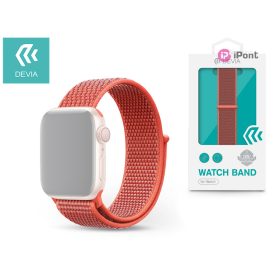   Devia Deluxe Series Sport3 Apple Watch szövet sport szíj - 42/44/45/49mm - barack