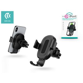   Devia Sensor 10W Qi vezeték nélküli autós töltő/tartó szellőzőrácsba - fekete