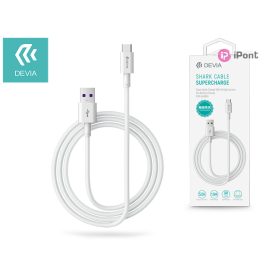   Devia Smart Series Shark USB/Type-C töltő- és adatkábel 1,5m - 5A - fehér