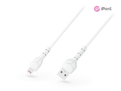 Devia USB - Lightning adat- és töltőkábel 1 m-es vezetékkel - Devia Kintone Cable V2 Series for Lightning - 5V/2.1A - fehér - ECO csomagolás