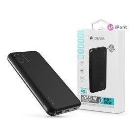   Devia Smart Series USB/Type-C/microUSB/PD powerbank - 10.000 mAh - fekete