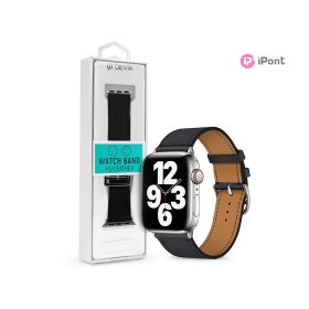  Devia Elegant Series Apple Watch bőr szíj - 38/40/41mm - fekete