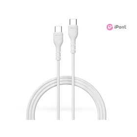   Devia Kintone Series 15W Type-C/Type-C adat- és töltőkábel 1m - fehér - ECO