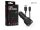 Maxlife MXCC-01 12W 2xUSB autós töltő adapter+USB/Lightning kábel 1m - fekete